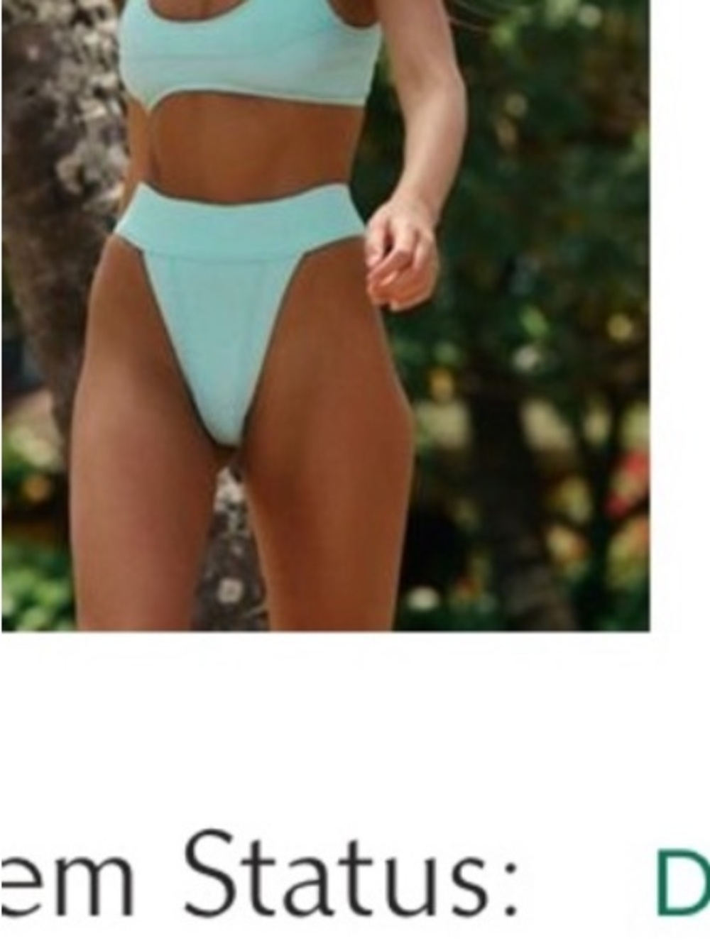 Free People Dylan High-Waist Bikini Set in Beach Glass
